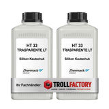 Zhermack Silikon Kautschuk HT 33 TRANSPARENT LT transluzent mittelhart