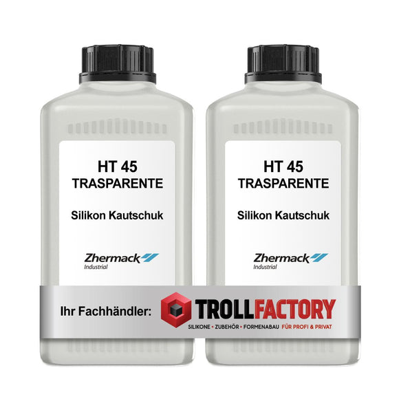 Zhermack Silikon Kautschuk HT 45 TRASPARENT Shore 43